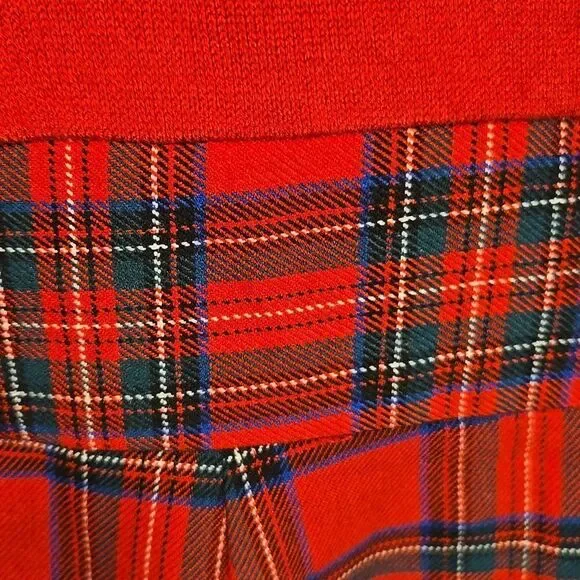 Venus red and plaid long sleeve midi dress size 12 - Picture 11 of 12